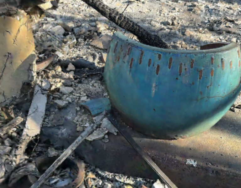 Blue flower pot – Huntington Palisades